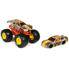 Monster Jam Max-D 1:64 race car ready for action-packed races.
