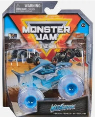 Monster Jam Megalodon Ghost Crew diecast 1:64, ideal for display and play.