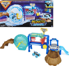 Monster Jam Megalodon wash on ramp showing color-changing action for play