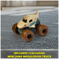 1:87 scale Megalodon truck shown with chomp action for mix-and-match play.