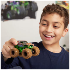 Unboxing moment reveals a mystery Monster Jam truck