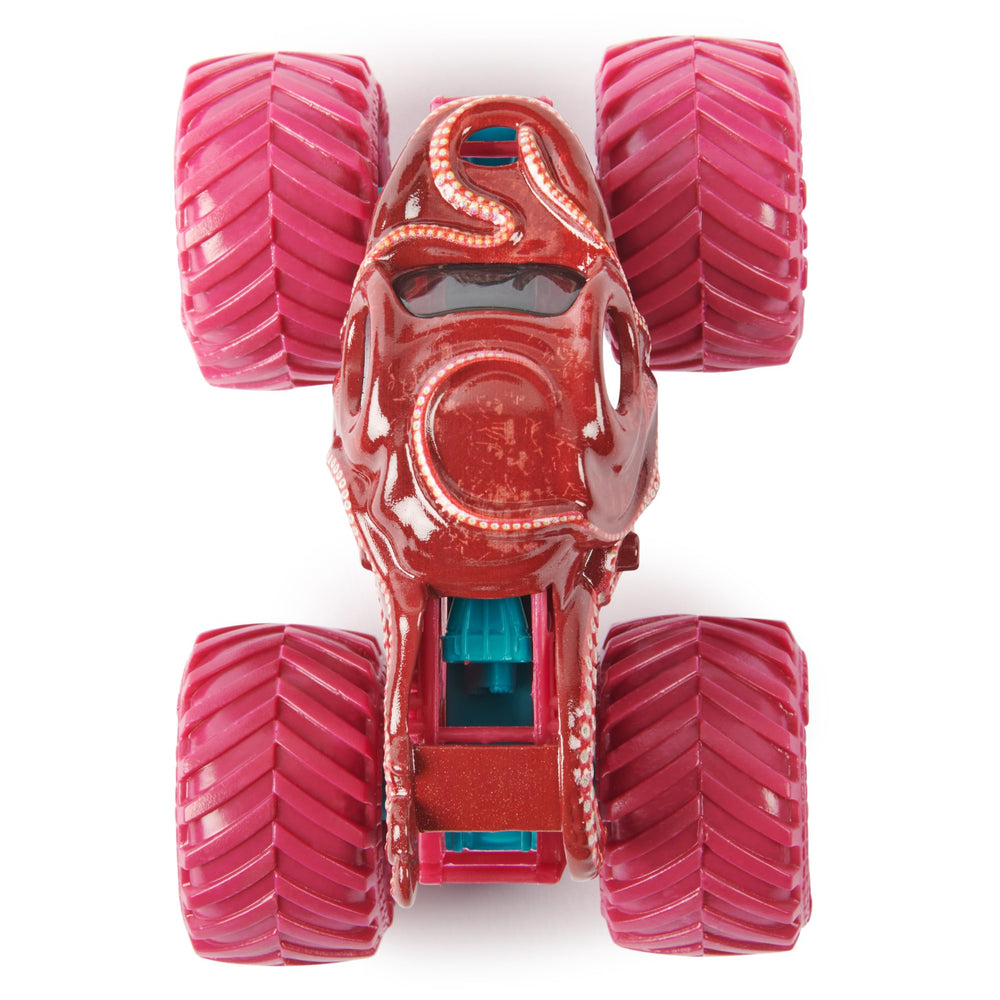 Monster Jam Octon8er 1:64 close-up of detailed graphics for display