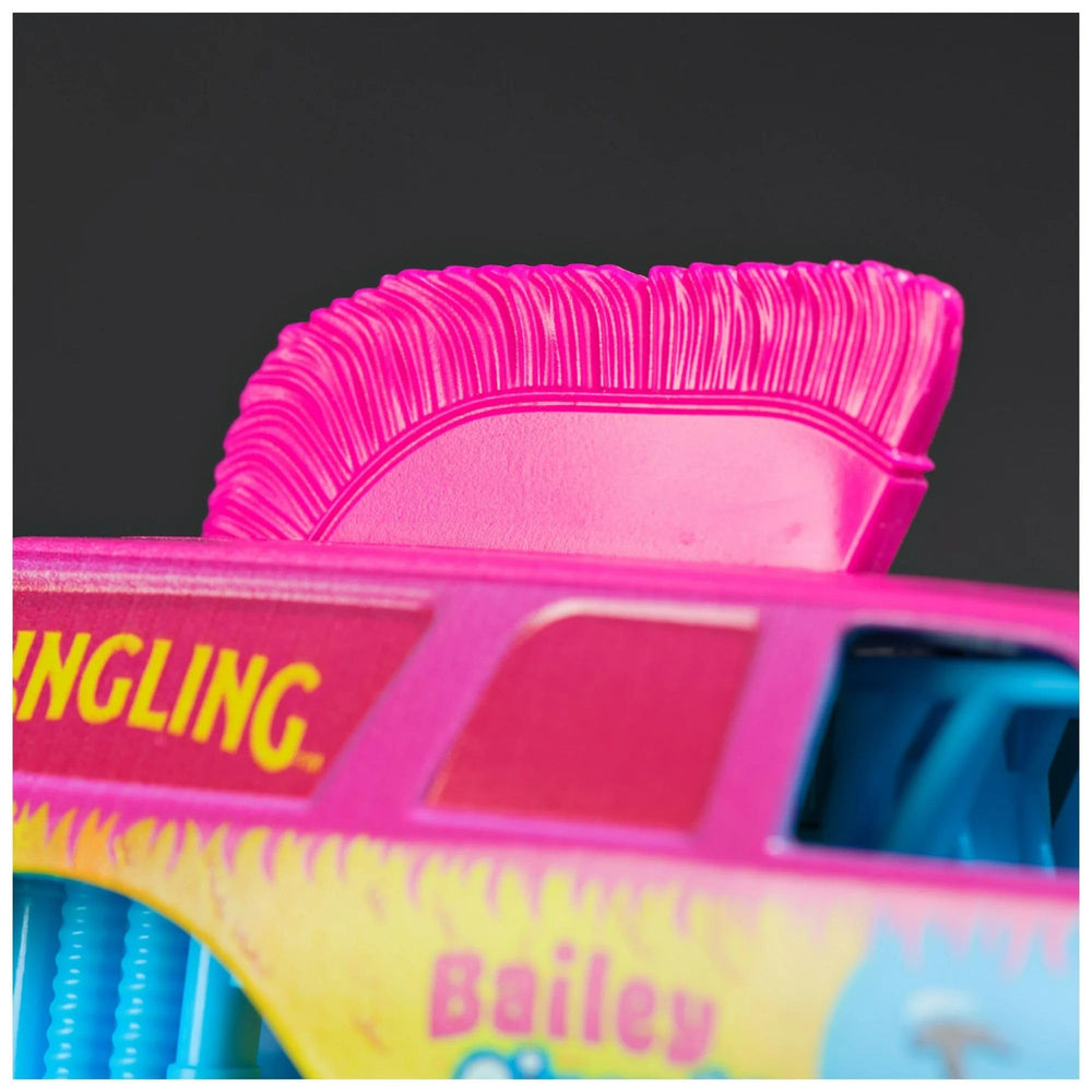 Monster Jam official Ringling Bailey 1:24 action shot highlighting performance-ready features.