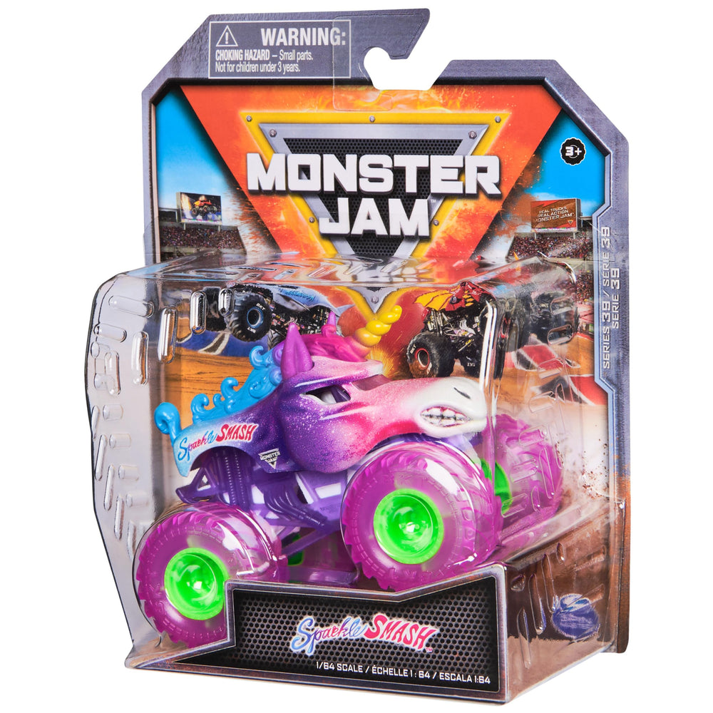 Monster Jam packaging includes clear instructions and care details for kids.
