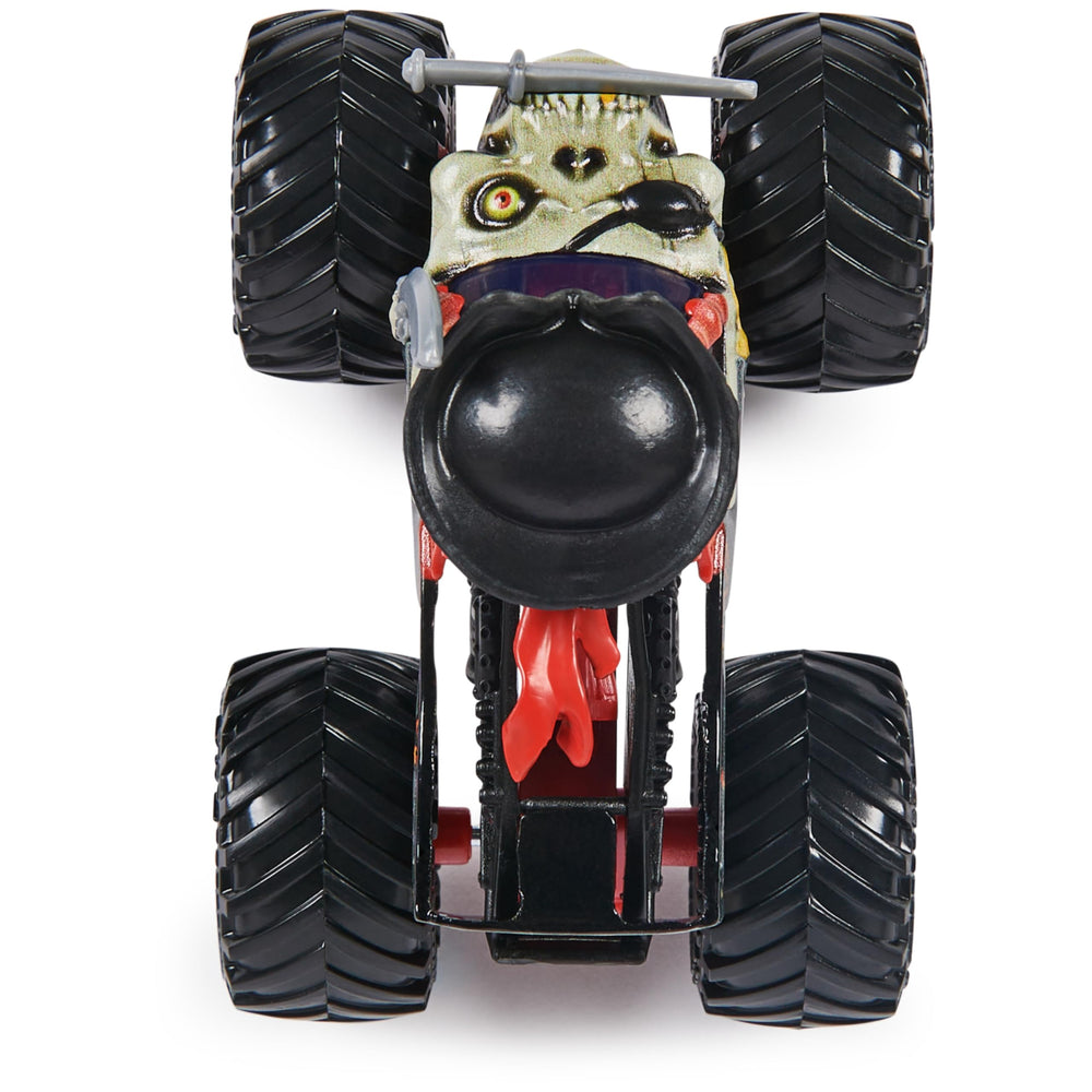 Monster Jam Pirates Curse 1:64-scale chassis and suspension vibe.