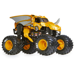 Monster Jam rubber BKT tires deliver traction for bold stunt play.