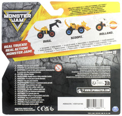 Monster Jam Scoopz side detail highlights oversized wheels for stunts