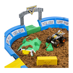 Sculpting tools help shape mountains in Monster Dirt for courses.