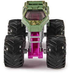 Monster Jam Soldier Fortune authentic chassis adds realism during pretend stunt shows.