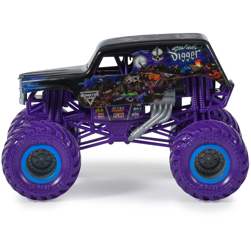 Monster Jam Son-uva Digger 1:24 display-ready packaging for gifting and collection.