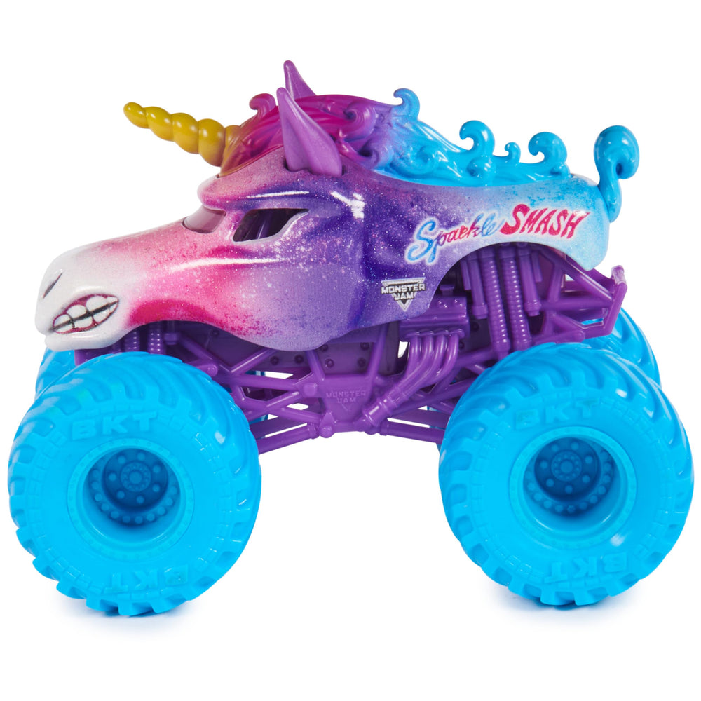 Official BKT tires visible for realistic off-road energy in Sparkle Smash.