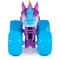 QR poster feature lets kids track their Monster Jam collection.