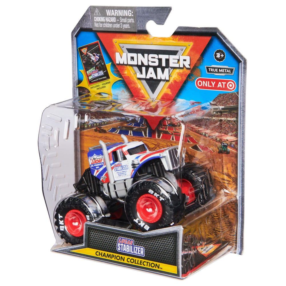 Monster Jam Megalodon 1:64 truck with lifelike graphics for show.