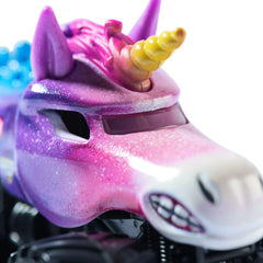 Stylized rims add collectible chrome detail to Sparkle Smash.