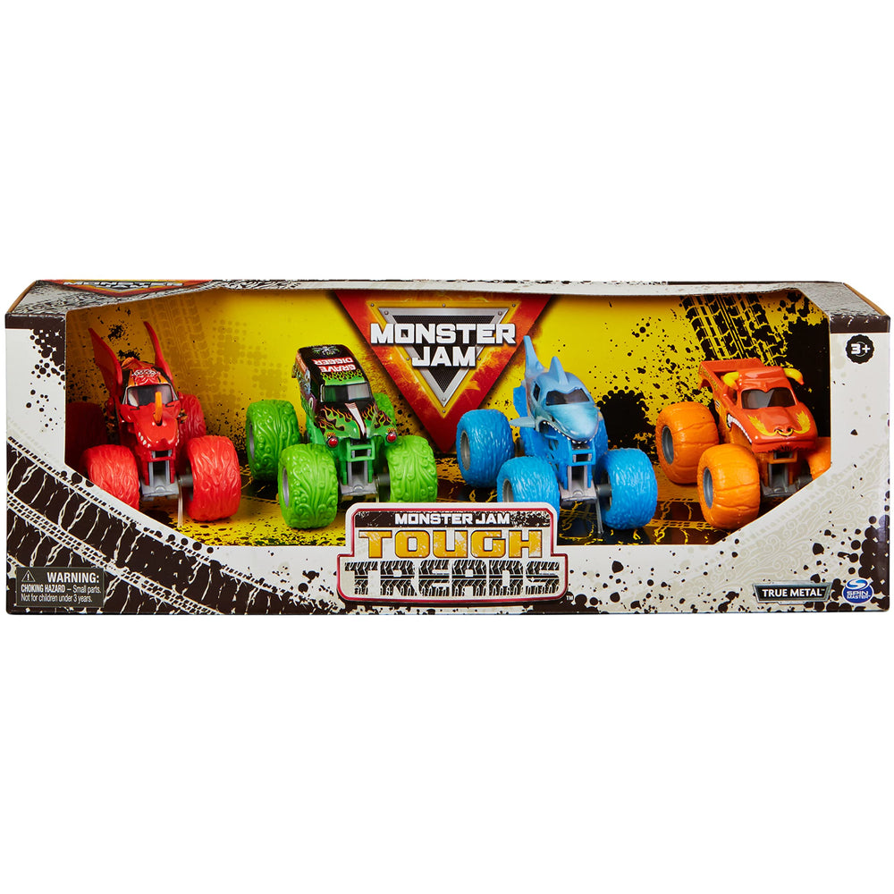 Monster Jam Megalodon 1:64 scale with bold colors for stunt setups