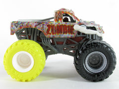 Monster Jam Zombie Series 33 close-up of graphics for collectors.