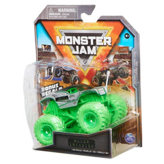 Monster Jam packaging with included accessory completes the set