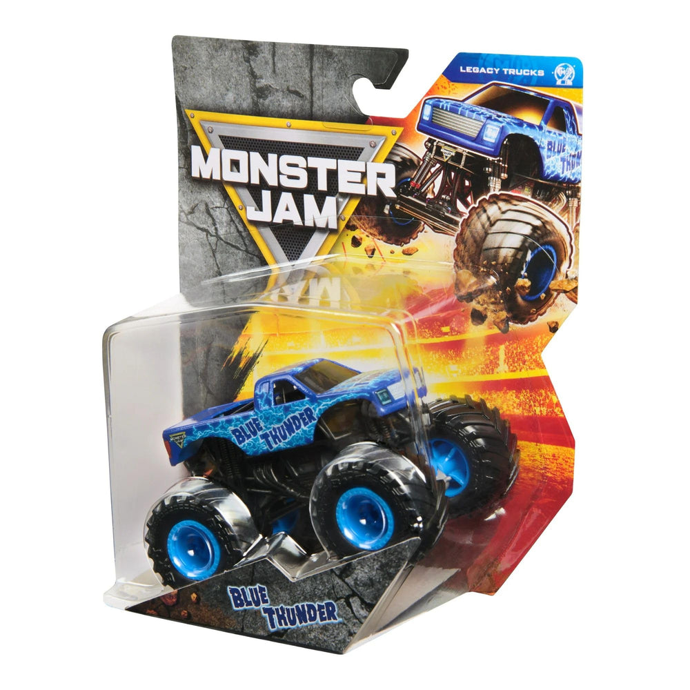 Monster Jam Blue Thunder collection-ready display piece for fans