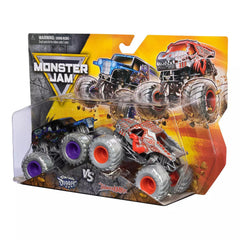 Monster Jam duo battle-ready box set ideal for gifting and collecting.