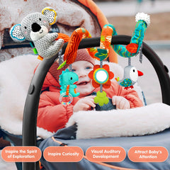 MONSTIME koala car seat toy soft crystal fabric feels gentle on skin