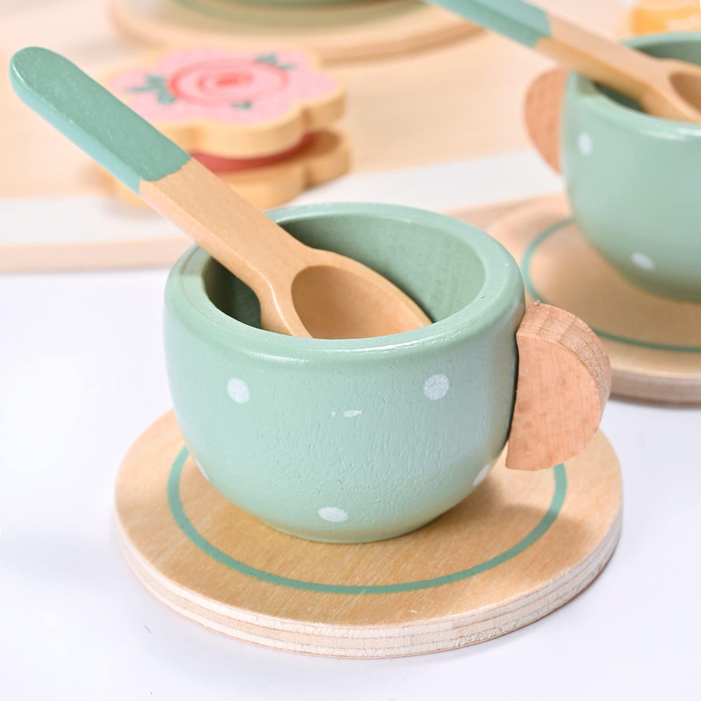 MONT PLEASANT coasters provide stable place settings for little tea parties.