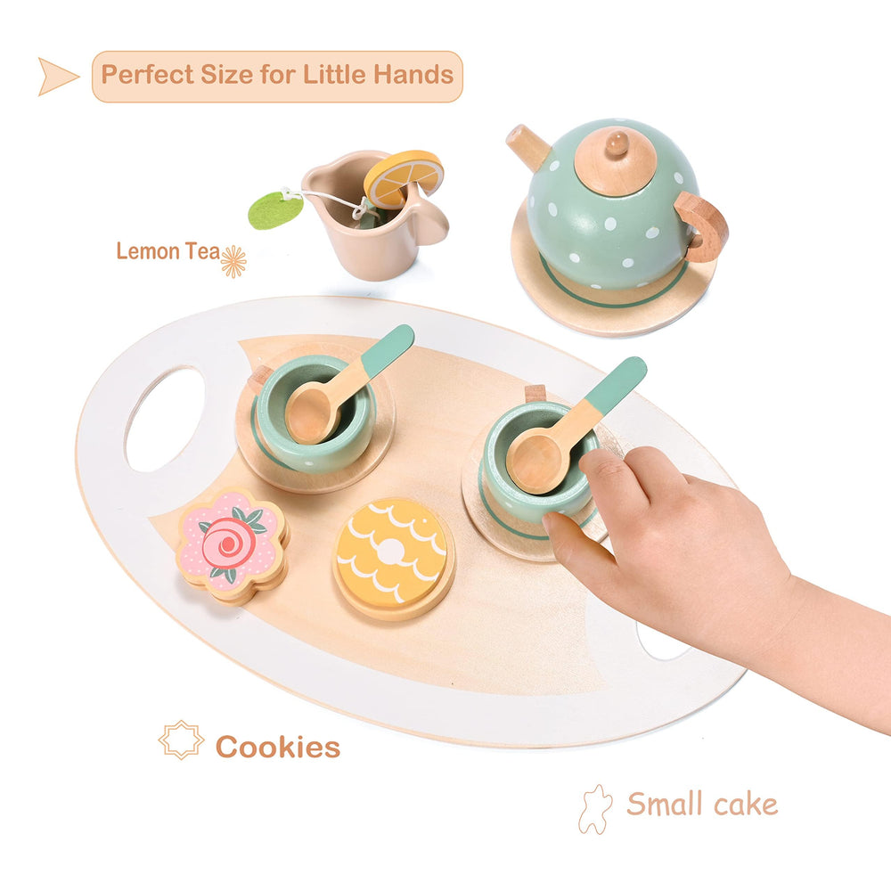 MONT PLEASANT teapot with smooth edges supports safe imaginative tea play.