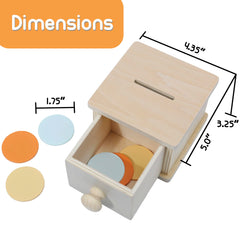 Montessori Mama gift-ready coin box ideal for birthdays and holidays.