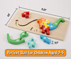 Montessori Mama wood finish puzzle highlights safe materials and rounded edges