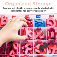 Montessori & Me dry-erase markers for reusable writing with foam letters.