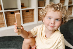 Montessori & Me 6-block layout reveals safari friends across a playful journey