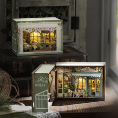 Montidey Molly Garden dollhouse furniture set arranged for imaginative play
