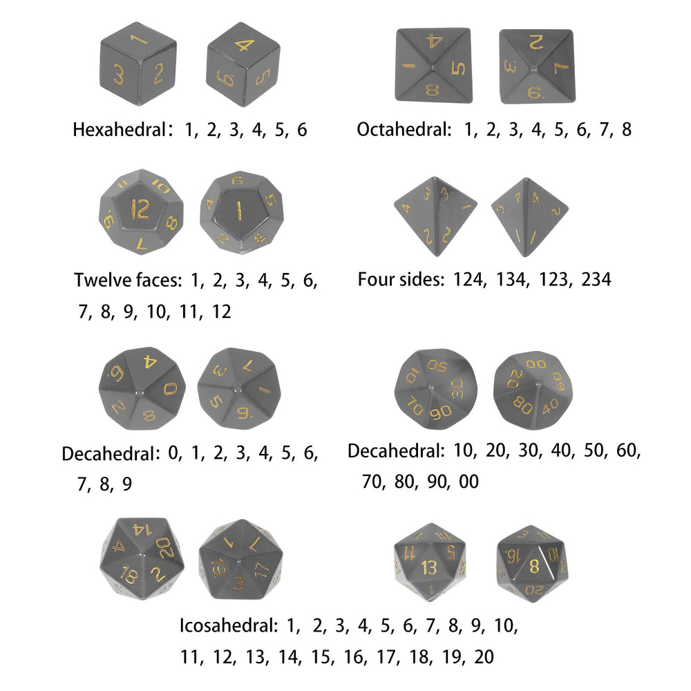 Mookaitedecor D&D-friendly polyhedral dice for tabletop RPG sessions