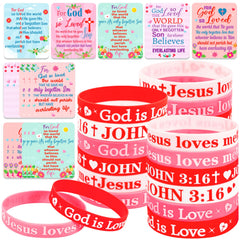 Moon Boat 38-pack bracelets and cards set offering faith-filled Valentine options for groups.