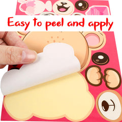 Moon Boat Valentines frog face stickers great for kids crafts