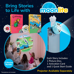 Moonlite Little Engine That Could reel guiding children through a playful reading adventure.