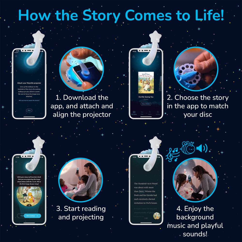 Moonlite no batteries required keeps bedtime simple.
