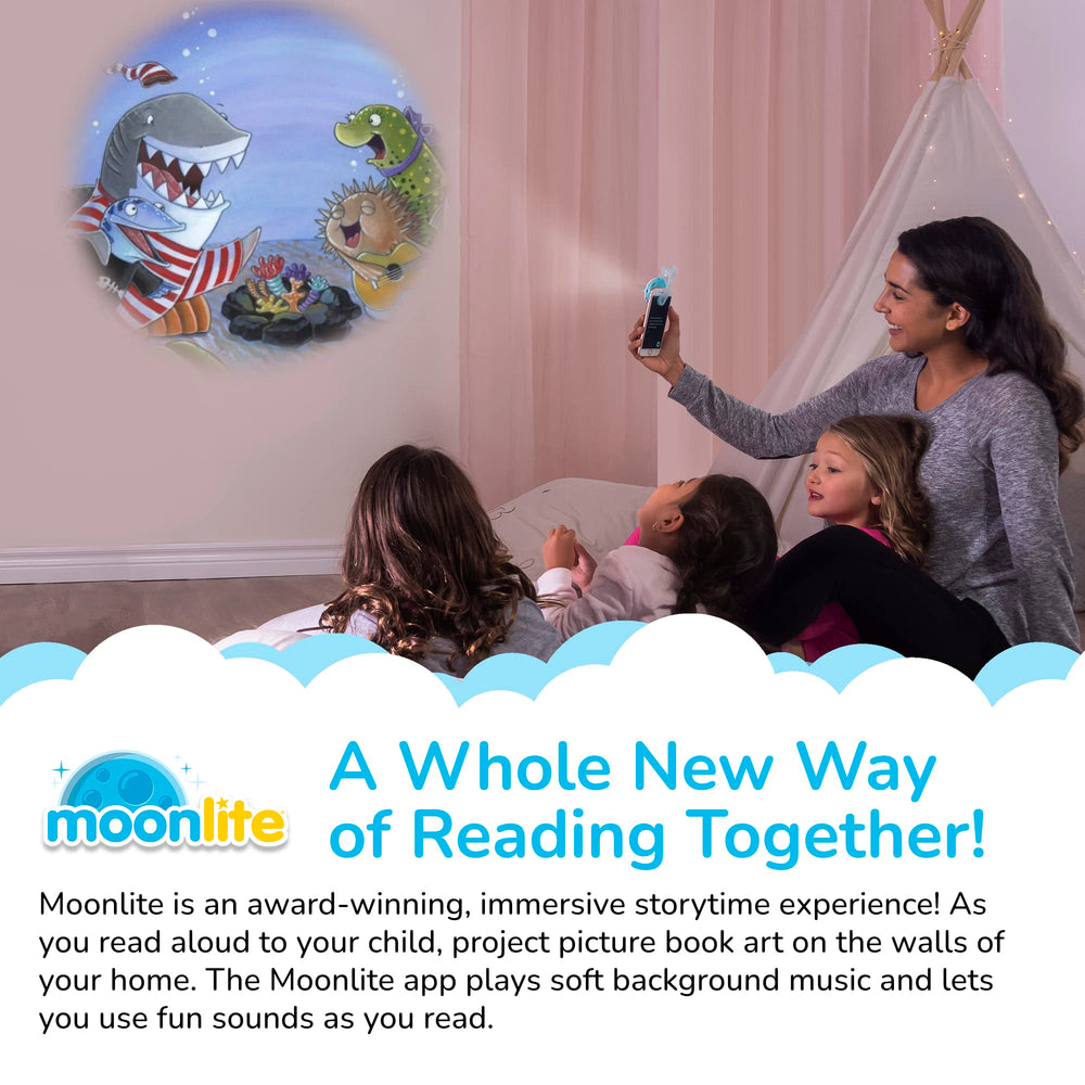 Moonlite quick-start guide helps parents set up easily.