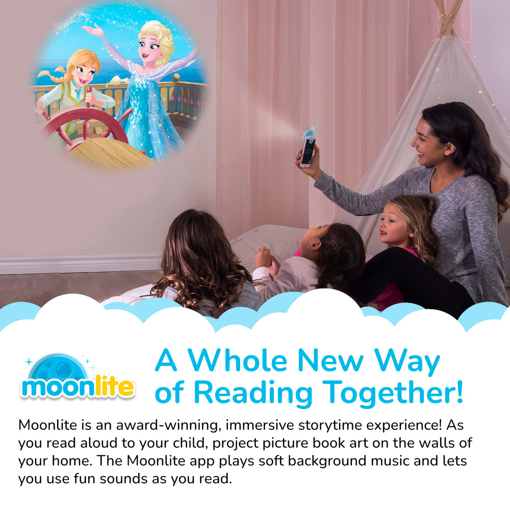 Moonlite Storytime app with sound effects to enrich storytelling