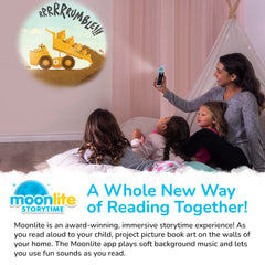 Moonlite Storytime Four Stories brings Diggersaurs and others to life with visuals.