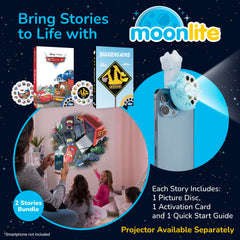 Moonlite Storytime Reels wall projection demo for immersive reading