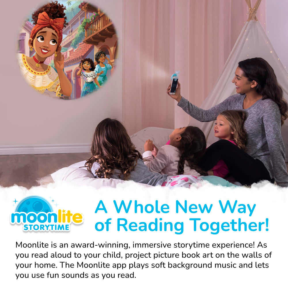 Moonlite Storytime Starter Pack features Encanto stories with magical visuals for kids
