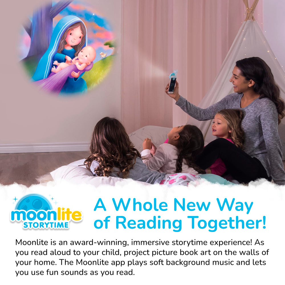 Moonlite Storytime Starter Pack four stories visuals captivate family reading.