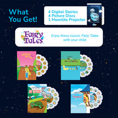 Moonlite Rapunzel scene projected for imaginative bedtime storytelling.
