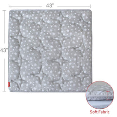 Moonsea play mat quilted surface closeup highlighting soft touch