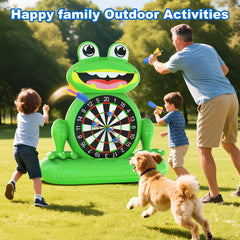 MOONTOY Frog Dart Board adapts to beach, backyard, and pool entertaining