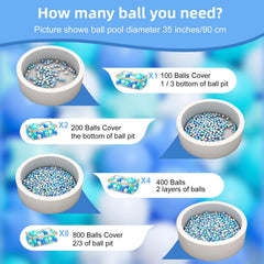 MoonxHome ball pit setup highlights easy use with play tent