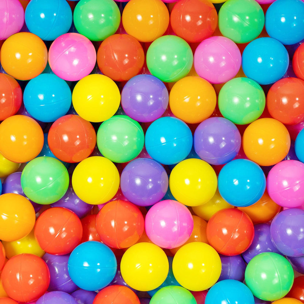 MoonxHome 500pcs crush-proof balls withstand playful tumbles during indoor or outdoor fun.
