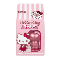 Moose Hello Kitty Strawberry Milk Slap Game cards laid out for rapid matching.