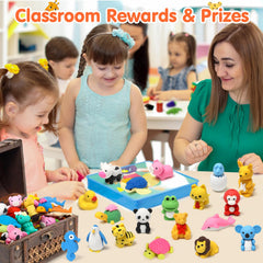 Moosia treasure box packaging makes these erasers ideal party favors and stocking stuffers.