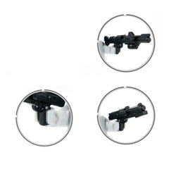 MOOXI MOC Space Wars DC-15 long blaster for clone troopers, ideal for epic battles and display.